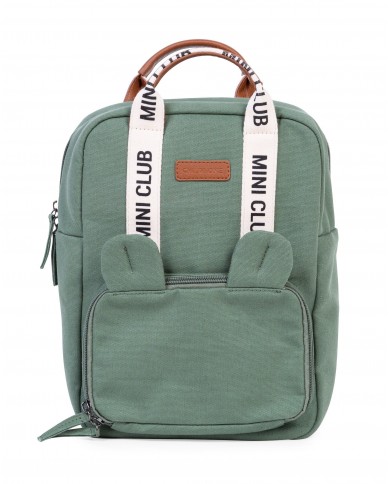Mini Club Sac a dos Enfant - Signature - Canvas - Vert Mini Club Sac a dos Enfant - Signature - Canvas - Vert