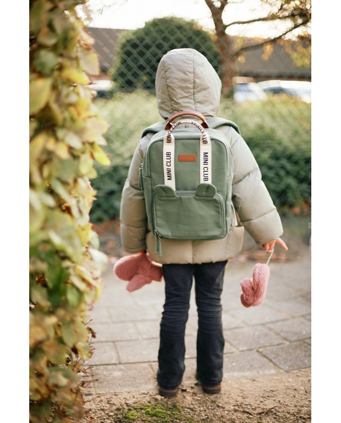 Mini Club Sac a dos Enfant - Signature - Canvas - Vert Mini Club Sac a dos Enfant - Signature - Canvas - Vert