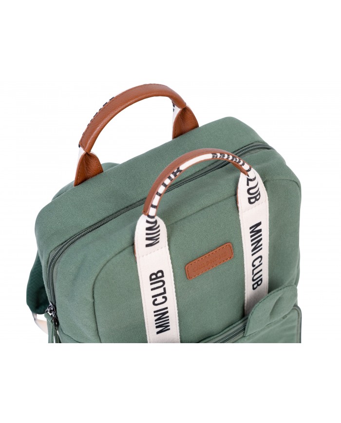 Mini Club Sac a dos Enfant - Signature - Canvas - Vert Mini Club Sac a dos Enfant - Signature - Canvas - Vert