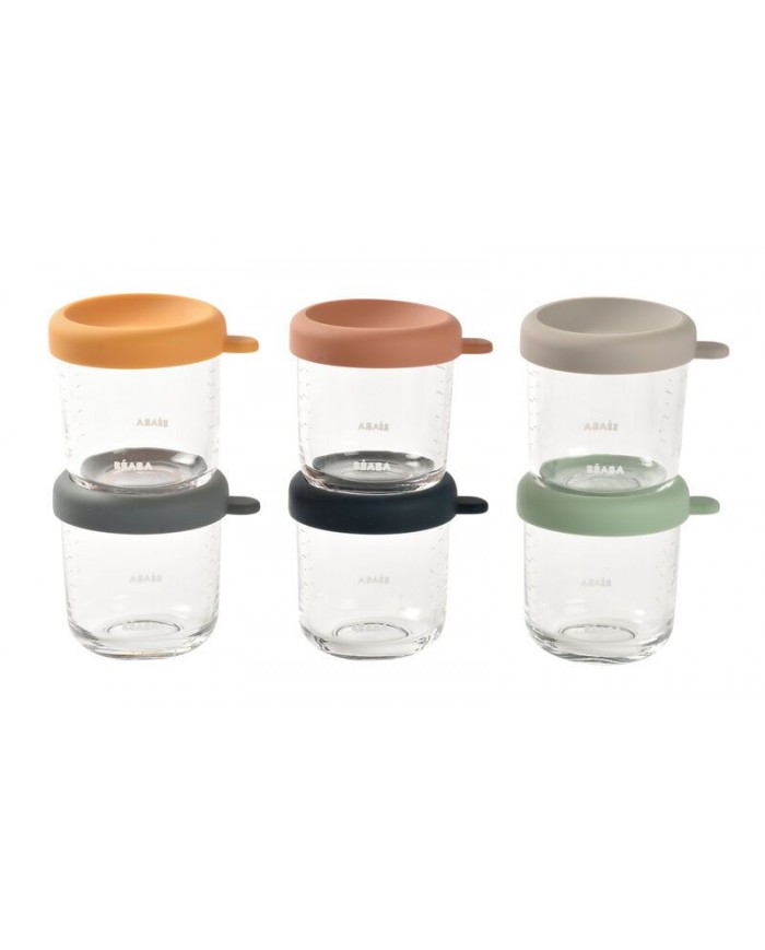 Set de 6 petits pots en verre 250 ml - Coloris mix