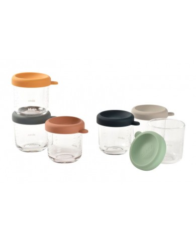 Set de 6 petits pots en verre 250 ml - Coloris mix