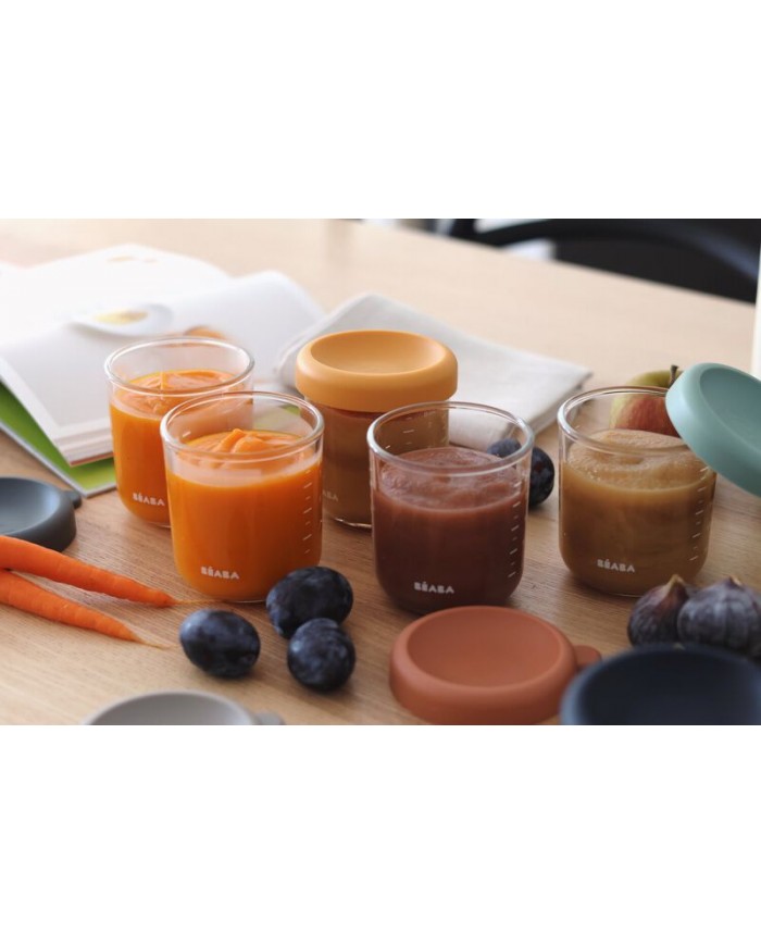 Set de 6 petits pots en verre 250 ml - Coloris mix