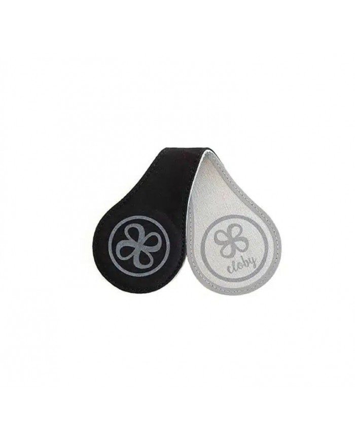 Set clips magnétiques en toile réfléchissant Cloby - Black