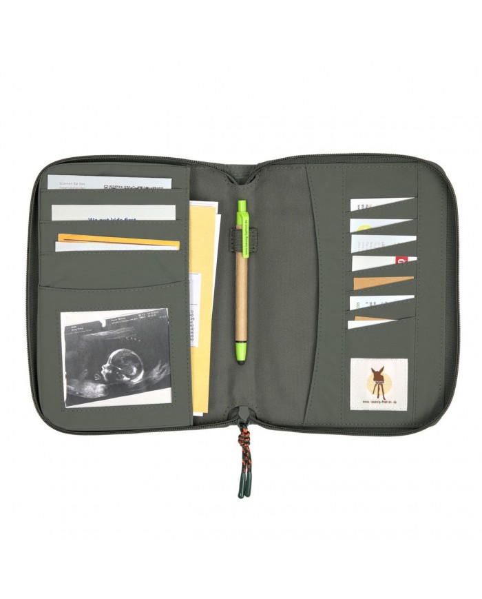 Pochette carnet de santé, Olive