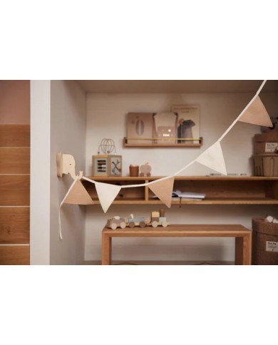 Drapeau 200x17cm - Biscuit