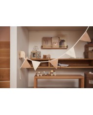 Drapeau 200x17cm - Biscuit