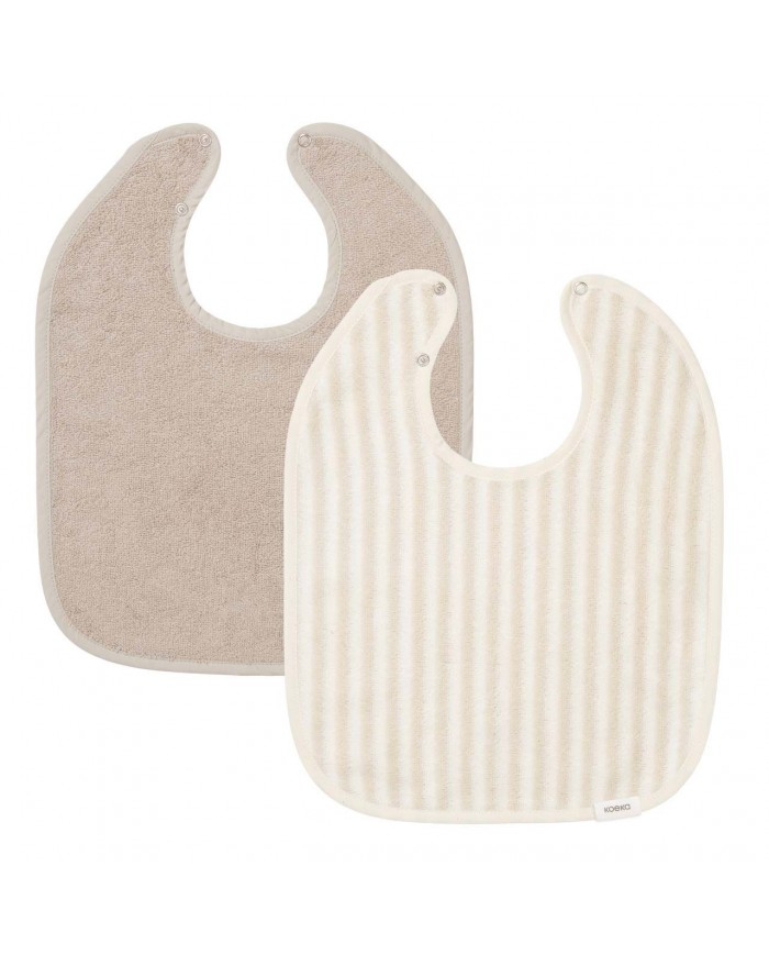 Bavoir 2-pack Playa - Sand/Clay