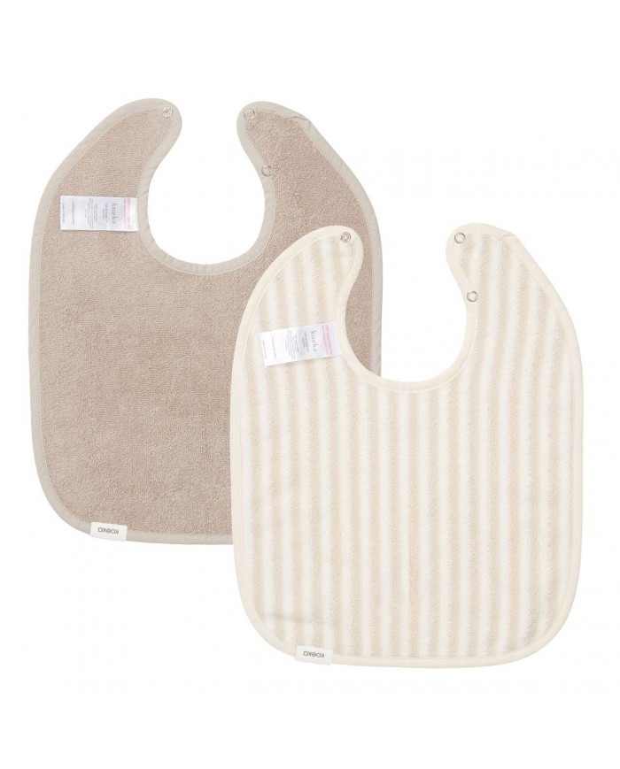 Bavoir 2-pack Playa - Sand/Clay