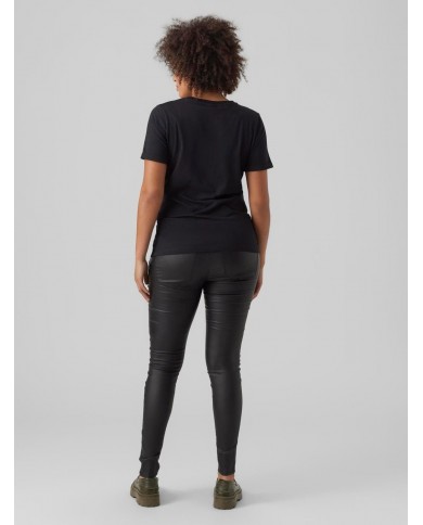 Pantalon VmmSeven Coated Slim fit - Black Pantalon VmmSeven Coated Slim fit - Black
