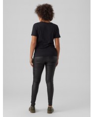 Pantalon VmmSeven Coated Slim fit - Black Pantalon VmmSeven Coated Slim fit - Black