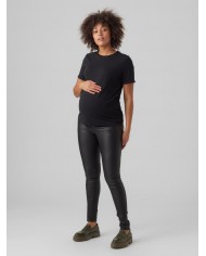 Pantalon VmmSeven Coated Slim fit - Black Pantalon VmmSeven Coated Slim fit - Black
