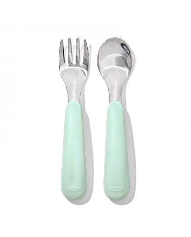 Fourchette & cuillère inox - Opal