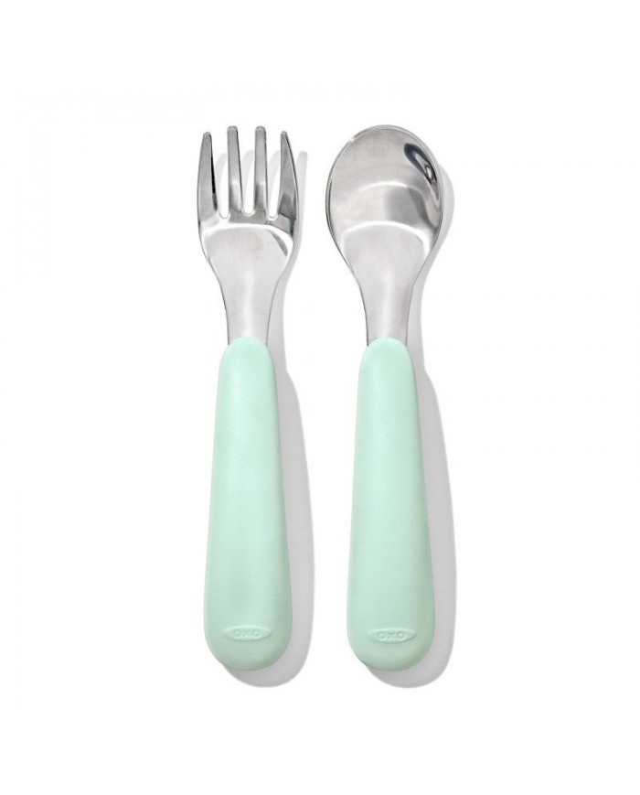 Fourchette & cuillère inox - Opal