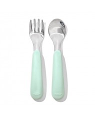 Fourchette & cuillère inox - Opal