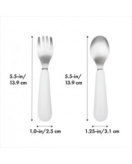 Fourchette & cuillère inox - Opal