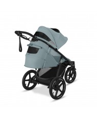 Poussette Avi Spin - BLK Stormy Blue light blue