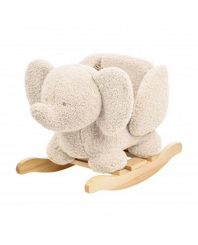 Eléphant à Bascule - Teddy écru Eléphant à Bascule - Teddy écru
