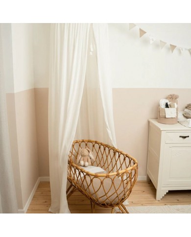 Ciel de lit mousseline Soft White