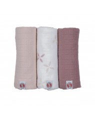 Lot de 3 tétras 70x70 cm Solid Matcha - Birch