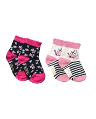 Chaussettes Hautemer - Ecru/Navy