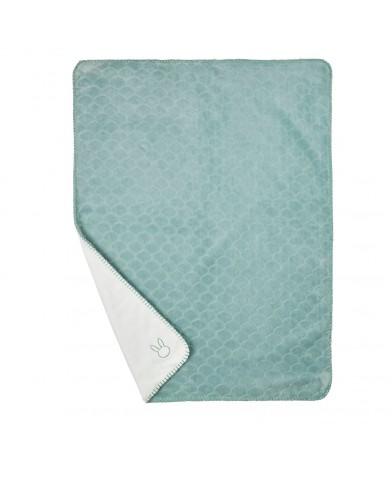 Couverture 75x100 cm Wavy - Vert de gris