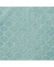 Couverture 75x100 cm Wavy - Vert de gris