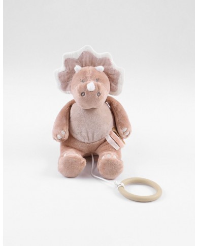 Peluche mini musicale Popsie en Veloudoux, blush/rose poudré