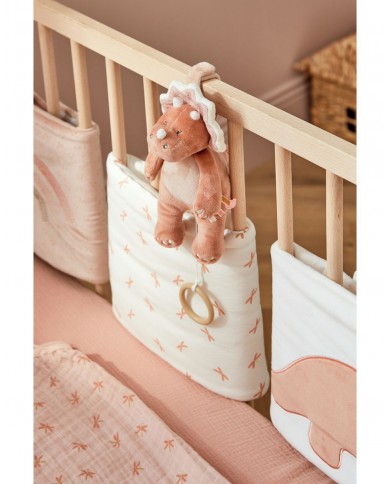 Peluche mini musicale Popsie en Veloudoux, blush/rose poudré