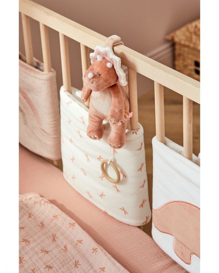 Peluche mini musicale Popsie en Veloudoux, blush/rose poudré