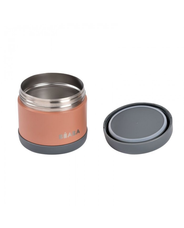 Thermo-portion inox 500 ml (mineral grey/terracota)