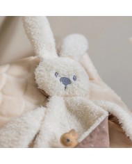 Doudou Lapidou triangle teddy vanille