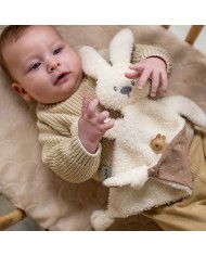 Doudou Lapidou triangle teddy vanille