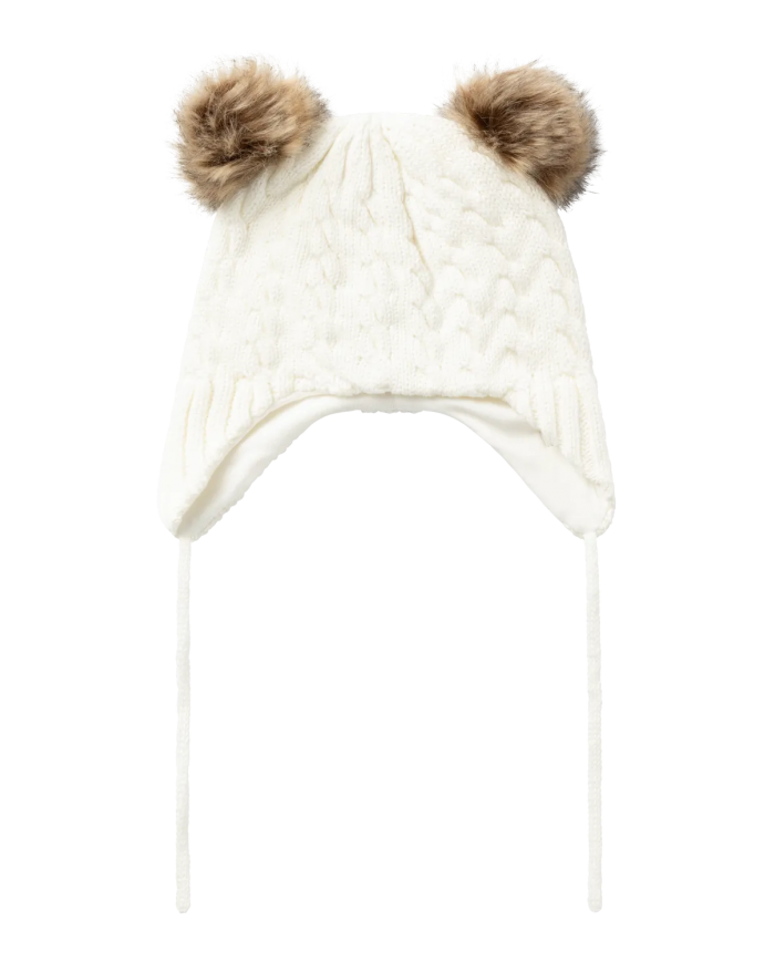 Bonnet à pompons Nbnmillo - Snow White Bonnet à pompons Nbnmillo - Snow White