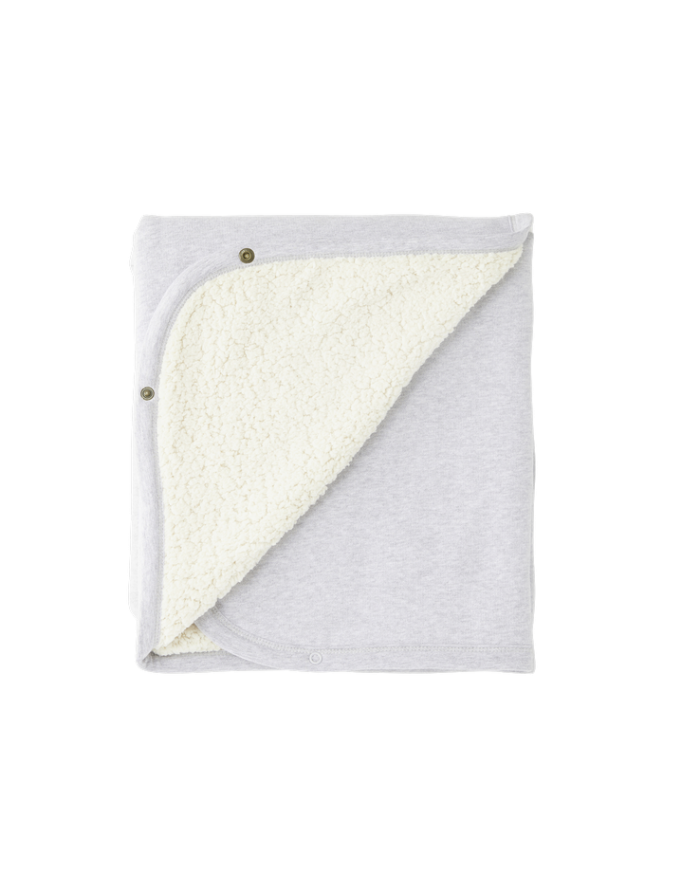 Couverture multifonction 95x75 cm en Teddy - Grey