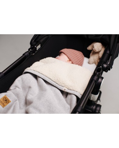 Couverture multifonction 95x75 cm en Teddy - Grey Couverture multifonction 95x75 cm en Teddy - Grey