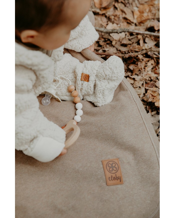 Couverture multifonction 95x75 cm en Teddy - Brown