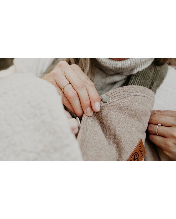 Couverture multifonction 95x75 cm en Teddy - Brown