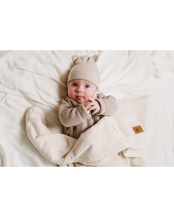 Couverture multifonction 95x75 cm en Teddy - Forest green