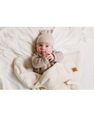 Couverture multifonction 95x75 cm en Teddy - Forest green