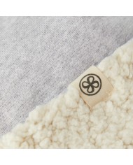 Bonnet réversible en Teddy - 0-6 mois - Grey