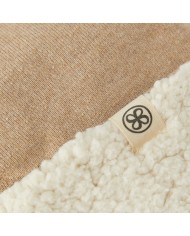 Bonnet réversible en Teddy - 6-12 mois - Brown