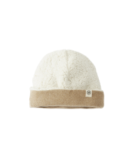 Bonnet réversible en Teddy - 6-12 mois - Brown