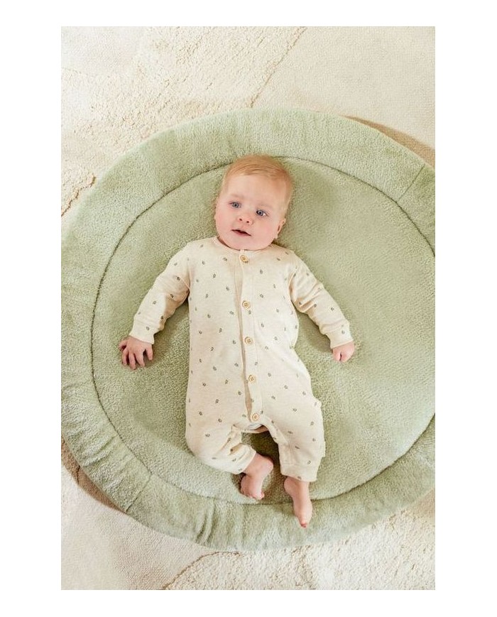 Pyjama Green Leaves - Sand