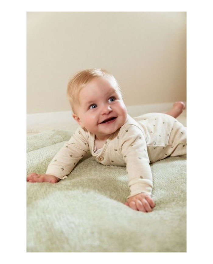 Pyjama Green Leaves - Sand