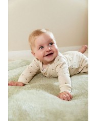 Pyjama Green Leaves - Sand