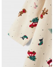 Pyjama de Noël Nbnvismas - Gray/Christmas