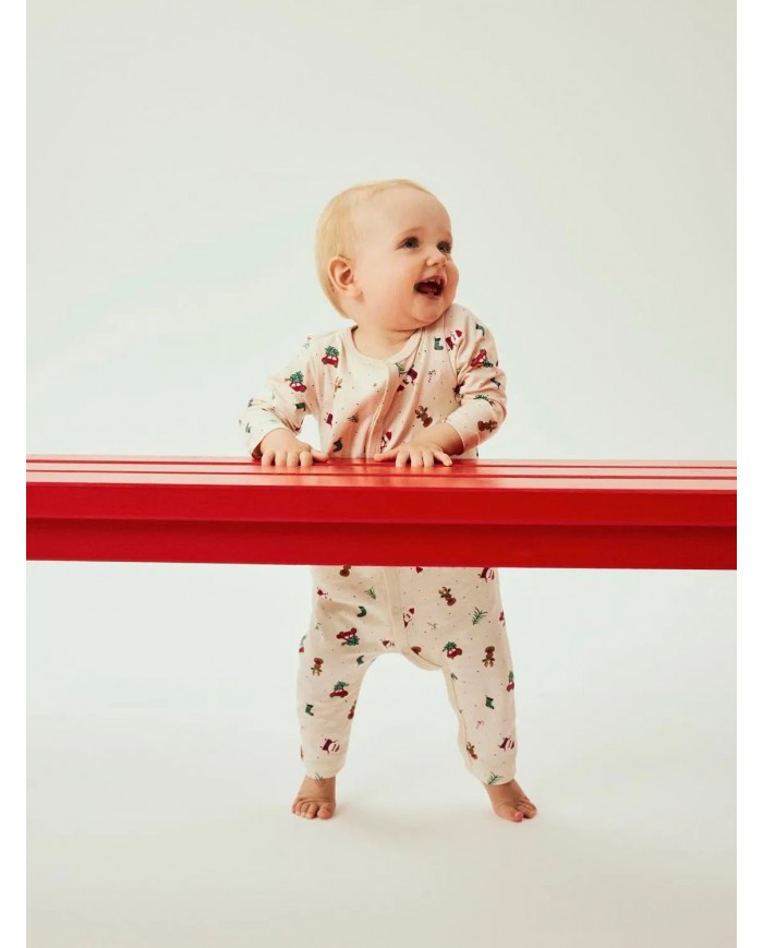 Pyjama de Noël Nbnvismas - Gray/Christmas