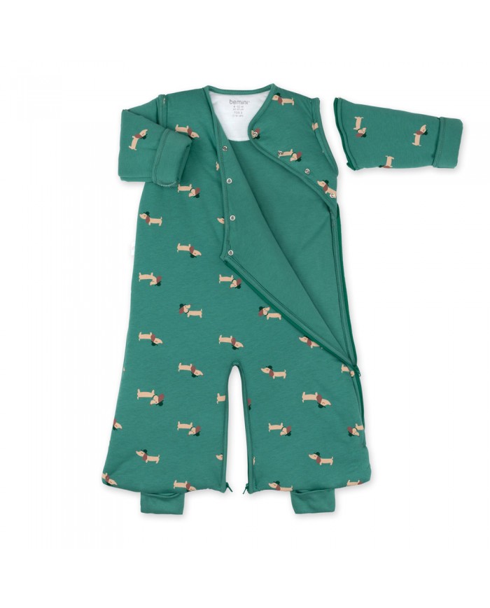 Sac de nuit 4-12m Pady  jersey + jersey WOUFF 74 spinach - TOG : 3.0