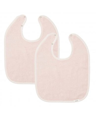 Bavoir 2-pack dijon daily - blush