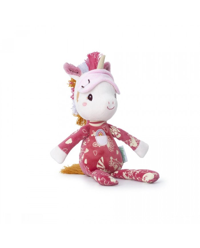 Peluche amie de la nuit Lena la licorne